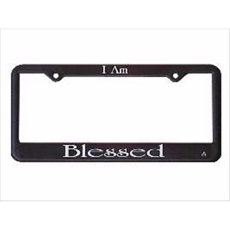 Bookazine Auto Tag Frame I Am Blessed Black TI37089